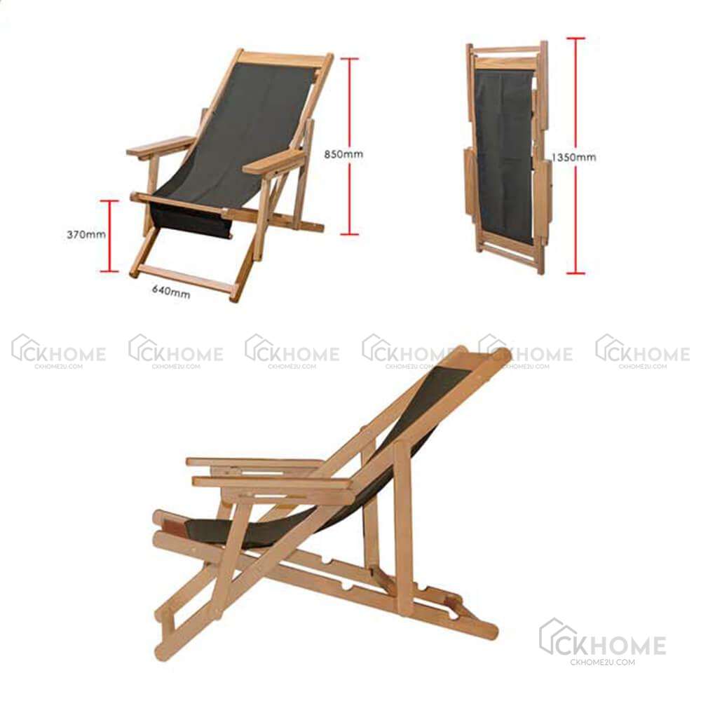 Wooden lazy online chair